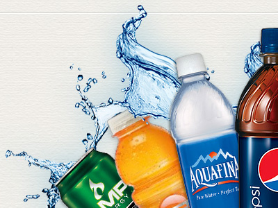 Corwin Beverage Co. animation bottles canvas distributor html5 paper pepsi soda splash water