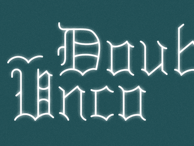 Just some type, ya'll. black letter process type typography