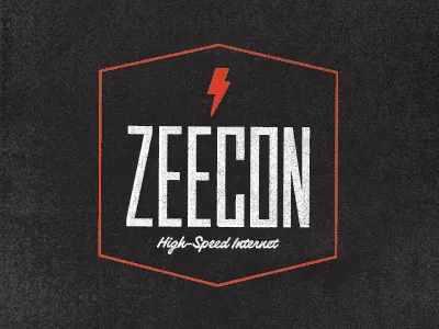 Zeecon Logo hand drawn hill country lettering typography