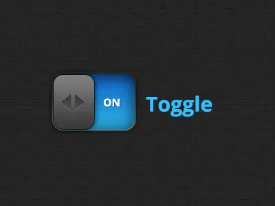 Toggle Switch dark ios ipad tablet touch ui ux