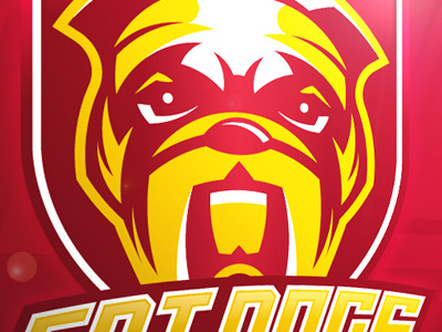 Fat Dogs illustration logo