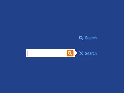 Search app blue button design icon icons interactive search