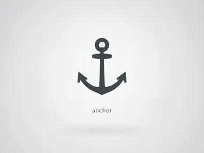 anchor anchor glyph icon illustrator nautical