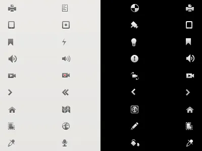 Milestone Icons glyphs icons pictograms user interface