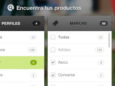 Search: Multiple Select buttons multiple radio search select