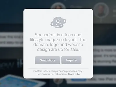 Reveal layout logo sale website