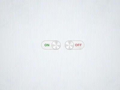 Clean Switch button clean green grunge light metal minimal off on red switch