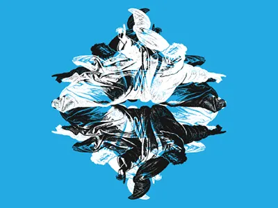 God^4 art flying god poster screenprint