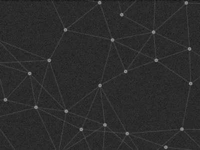 Connect the dots generative graph monochrome nodes processing random