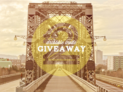 Invite Giveaway! bridge carton dribbble dribbble invite giveaway invite invite giveaway lost type co op notch photo photo background sepia wisdom script yellow