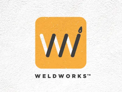 Weldworks5 black branding graphic design logo mark weld