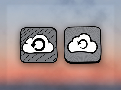 iCloud Icons adobe ideas adobe illustrator grayscale icloud icon icons madewith:adobeideas madewith:illustrator sketch sync