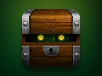 Slime In The Chest app chest fantasy game icon ios korea slime treasure wood