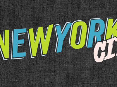 NEW YORK City graphic new york city type