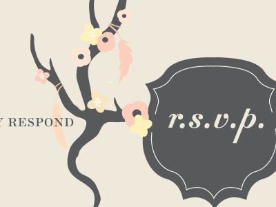 hunting themed rsvp antlers print rsvp stationery wedding