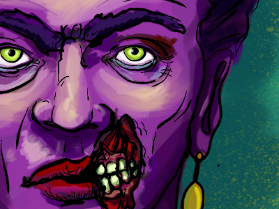 Zombie Frida Progress frida ipad procreate zombie