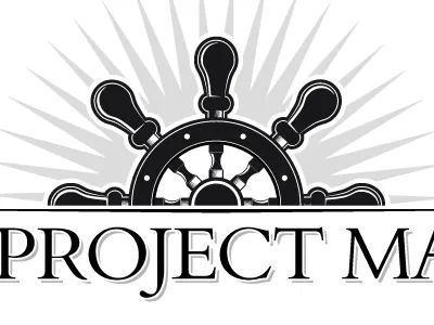 Elec logo black boat logo ship white