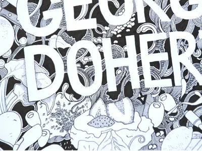 Hand Drawn Identity black and white fineliner handrawn identity illustration pen