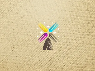 Restaurant Logo Design color colored colorful food fork freelance freelance logo designer freelancer illustration logo logo design logo designer magic magical mill organic restaurant stars texture textured wizemark