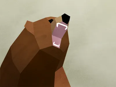 Bear 3d bear illustration polygons