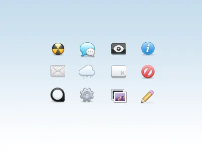 More 32px 32px burn chat command delete gear icons info loupe mail messages pencil pictures rain settings view