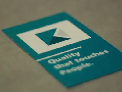 Business Card back - KOHLI back brand branding business card design identity india industrial k kohli logo print quality slogan swiss thekawaloberoi visiting