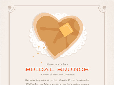 Bridal Brunch brunch feminine greeting invitation wedding