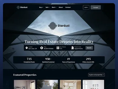 Stardust Landing Page