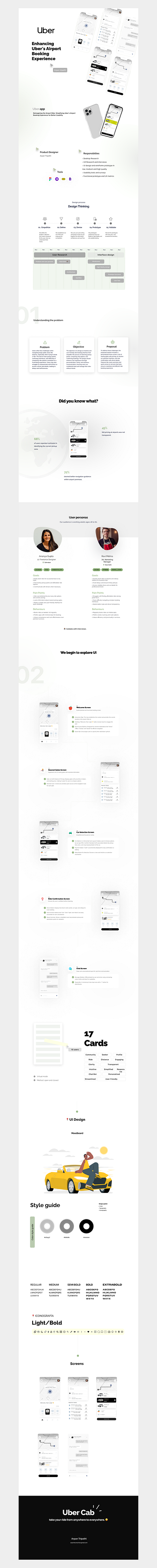 Case Study: Uber's Airport Booking Experience airport brand casestudy figma ola research uber ui userflow ux