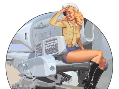 Marine Pinup illustration