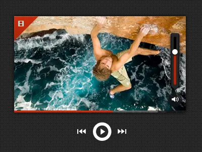 Mini Player player rock climbing tag ui video volume bar
