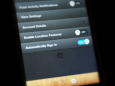 Revised Settings app settings revised wood ui