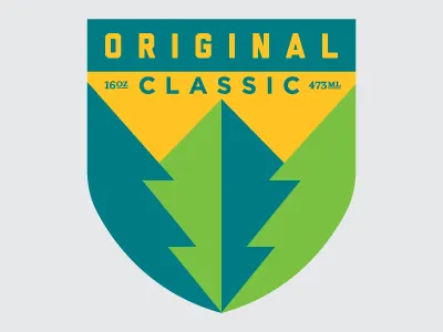 Pint badge creativity fluid nature pint glass