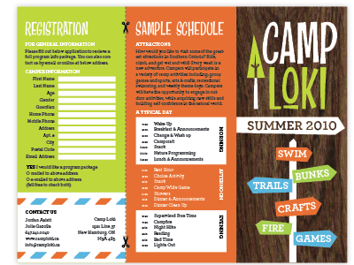 Camp Loki Brochure brochure camp loki tree