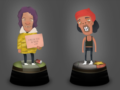 Youtubefigurines characters figurines illustration