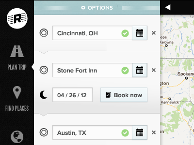 Updated Plan Trip Sidebar Menu coaches loupe roadtrippers sidebar