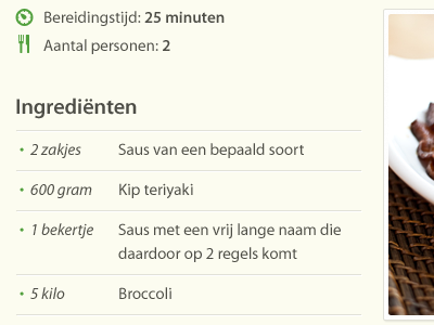 Ingredient list cooking green icons ingredient recipe yellow