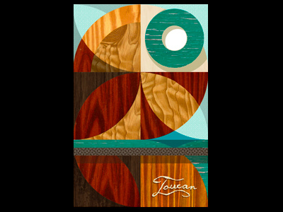 Toucan 4 beak bird feather geometric jungle miller toucan vector wing wood