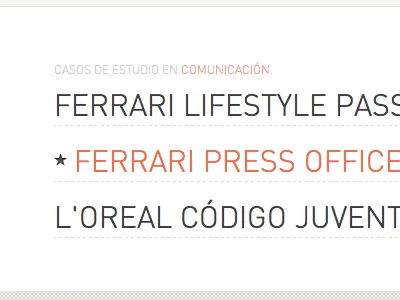 Case study list case din hover list rwd study typography