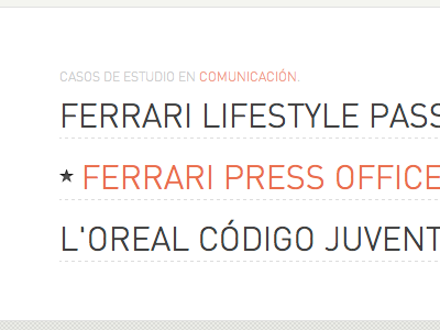 Case study list case din hover list rwd study typography