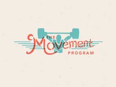 Movin' Around logo movement typography weights