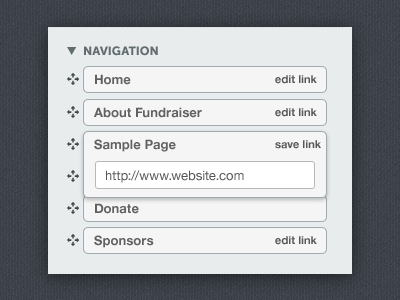 Drag and Drop Navigation content management drag and drop navigation ui