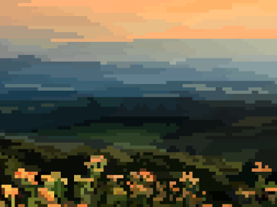 Pixel Blacksburg Mountains blacksburg landscape mountains pixel