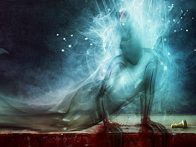 A dying wish anathema blood dark dark art disintegration ghost mixed media photomanipulation surreal