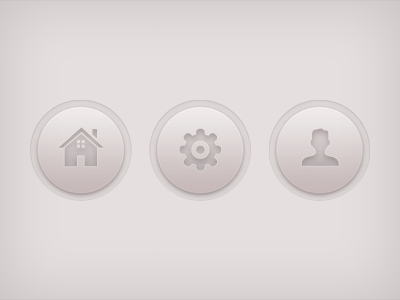 Creamy Buttons buttons navigation round ui