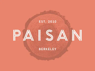Paisan Logotype berkeley innerstroke italian log logotype osteria pizza pizzeria restaurant ring stump tree wood wordmark