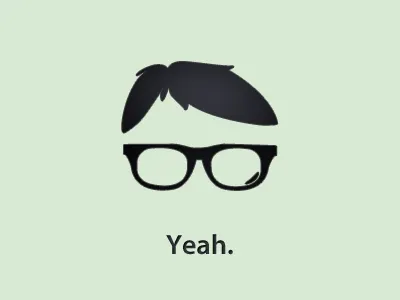 Yeah. [Playoff] glasses hair light green logo me ray ban yeah