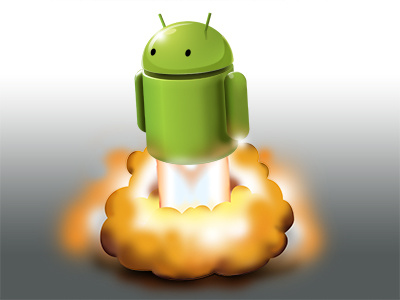 Android Launch android icon illustration launch rocket ui