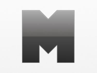 Glossy M glossy logo m sketch 2