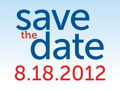 Bloom & Zoom Save the Date bike ride bloom zoom save the date typography univers